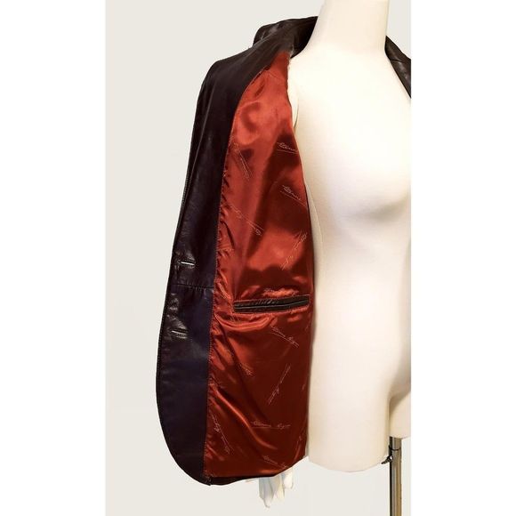 Etienne Aigner Leather Jacket - Picture 9 of 15